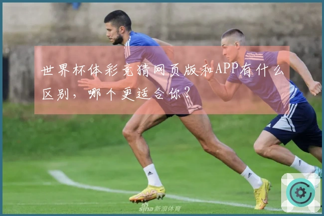 世界杯体彩竞猜网页版和APP有什么区别，哪个更适合你？