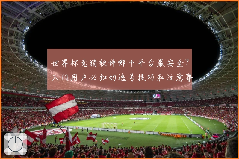 世界杯竞猜软件哪个平台最安全？入门用户必知的选号技巧和注意事项